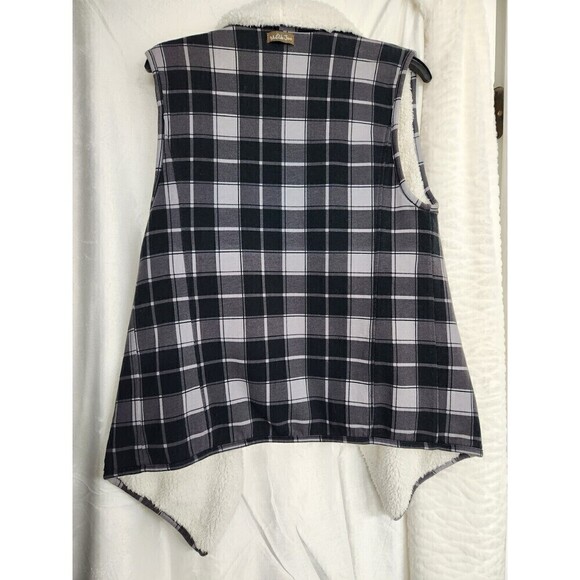 Matilda Jane Cozy Up Buffalo Plaid Check Vest Size Medium EUC - Picture 2 of 3